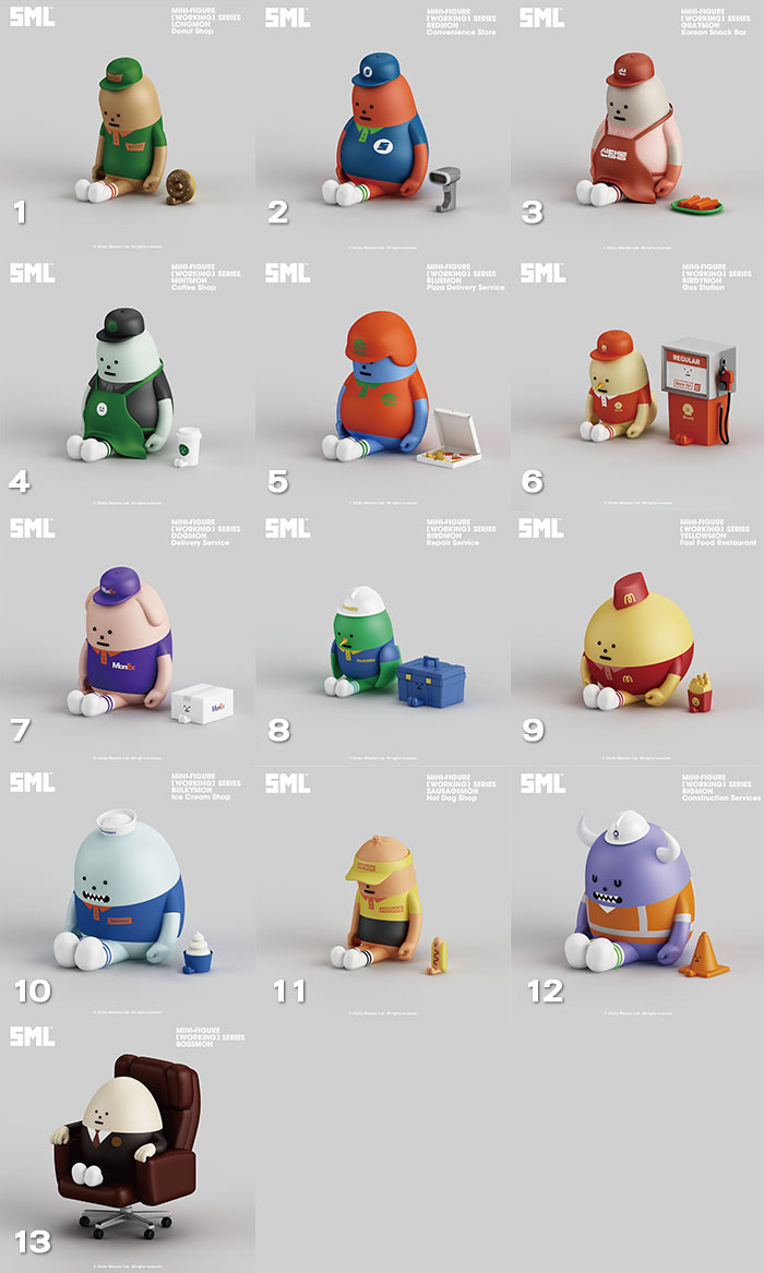 その他 sticky monster lab working series Sticky Monster Lab x A Good Company SML Working Blind Box