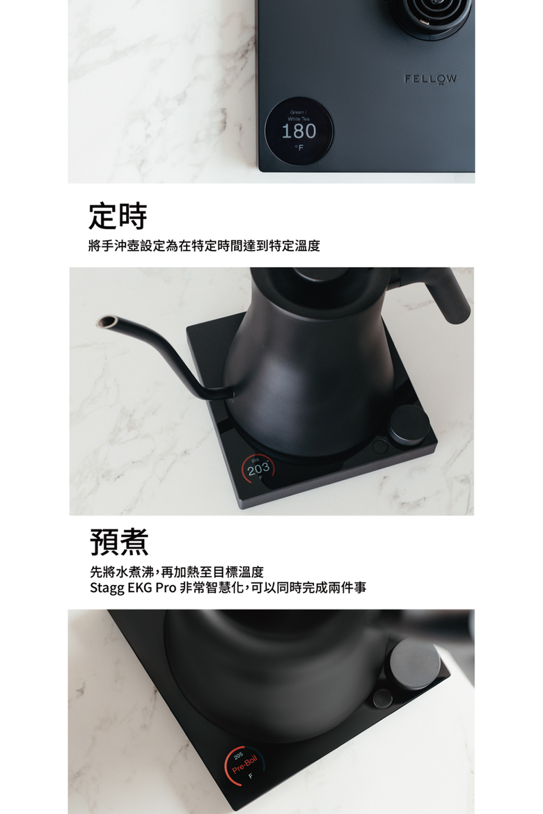 (複製)FELLOW|Stagg EKG 電子溫控手沖壺(900ml/限量墨莉綠)