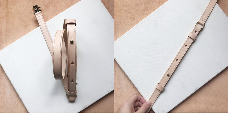 (複製)如是著物|植鞣革矮長方形的包|茄芷袋傳統三色 無背帶